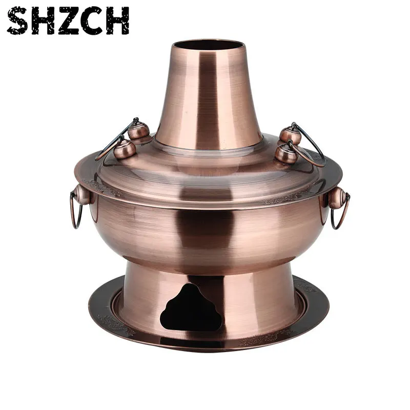 pentola-per-hot-pot-cinese-di-pechino-30-32-34-36cm-grande-pentola-tradizionale-in-rame-e-acciaio-inox-per-hot-pot-a-carbone-per-picnic-e-ristoranti