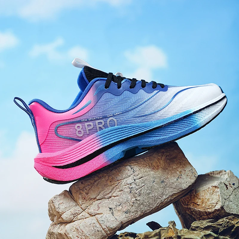 

New Hot Sale Professional Running Shoes Comfortable Shock Absorption Lightweight Unisex Running Shoes Race Shoes Very Good