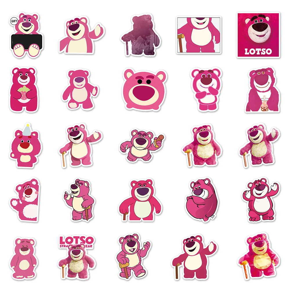 10/30/50pcs Disney Toy Story Anime Lotso Stickers fai da te Cartoon Decal per Laptop Phone valigia Kawaii Graffiti Girls Sticker Toy