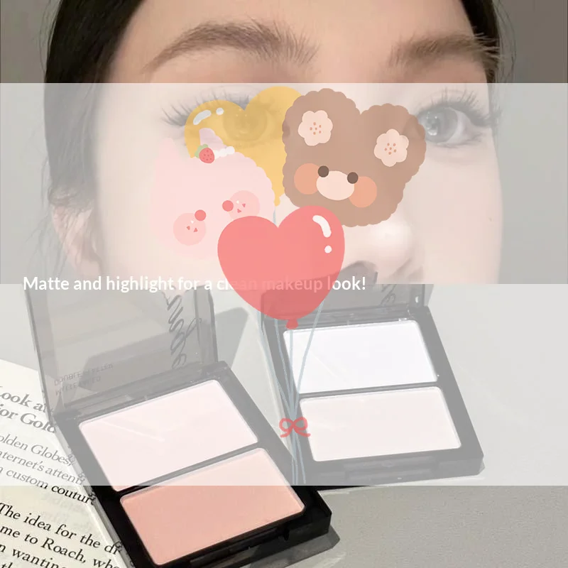 HERORANGE Evidenzia e ombretto in polvere Ombretto delicato, naturale, leggero, con finitura opaca Soft Focus Trucco schiarente