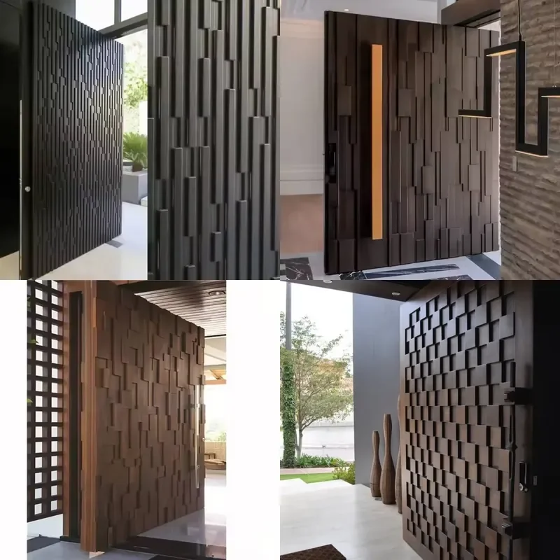 CBMmart Custom Exterior Solid Wood Main Front Entry Entrance Door