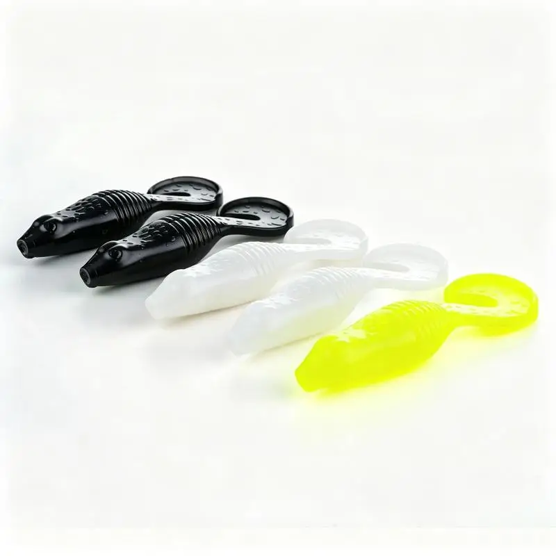 Soft Plastic Fishing Lures Bionic Textured Design High Attraction For Freshwater Saltwater Fishing
