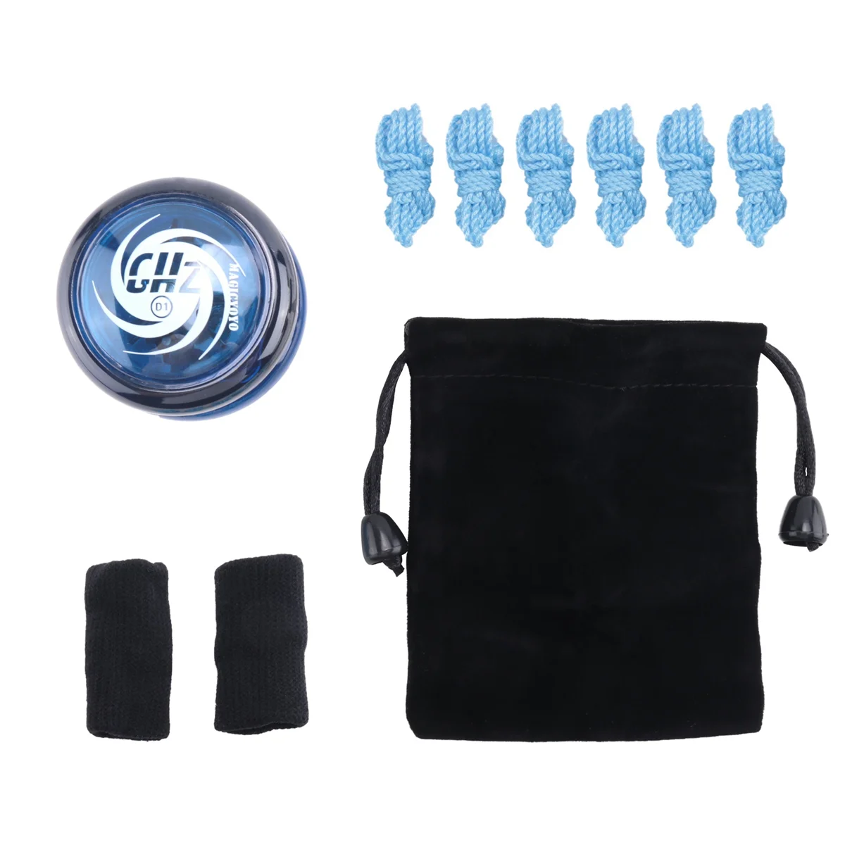 Responsive Yoyo GHZ,Professional Looping Yoyos for Kids Beginner with Yoyo Strings+Finger +Yoyo Bag,Blue