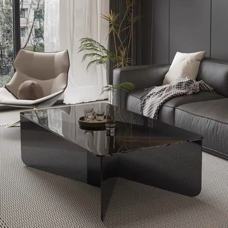 

Light luxury modern coffee table home sofa solid wood home tea table small apartment balcony integrated simple small table