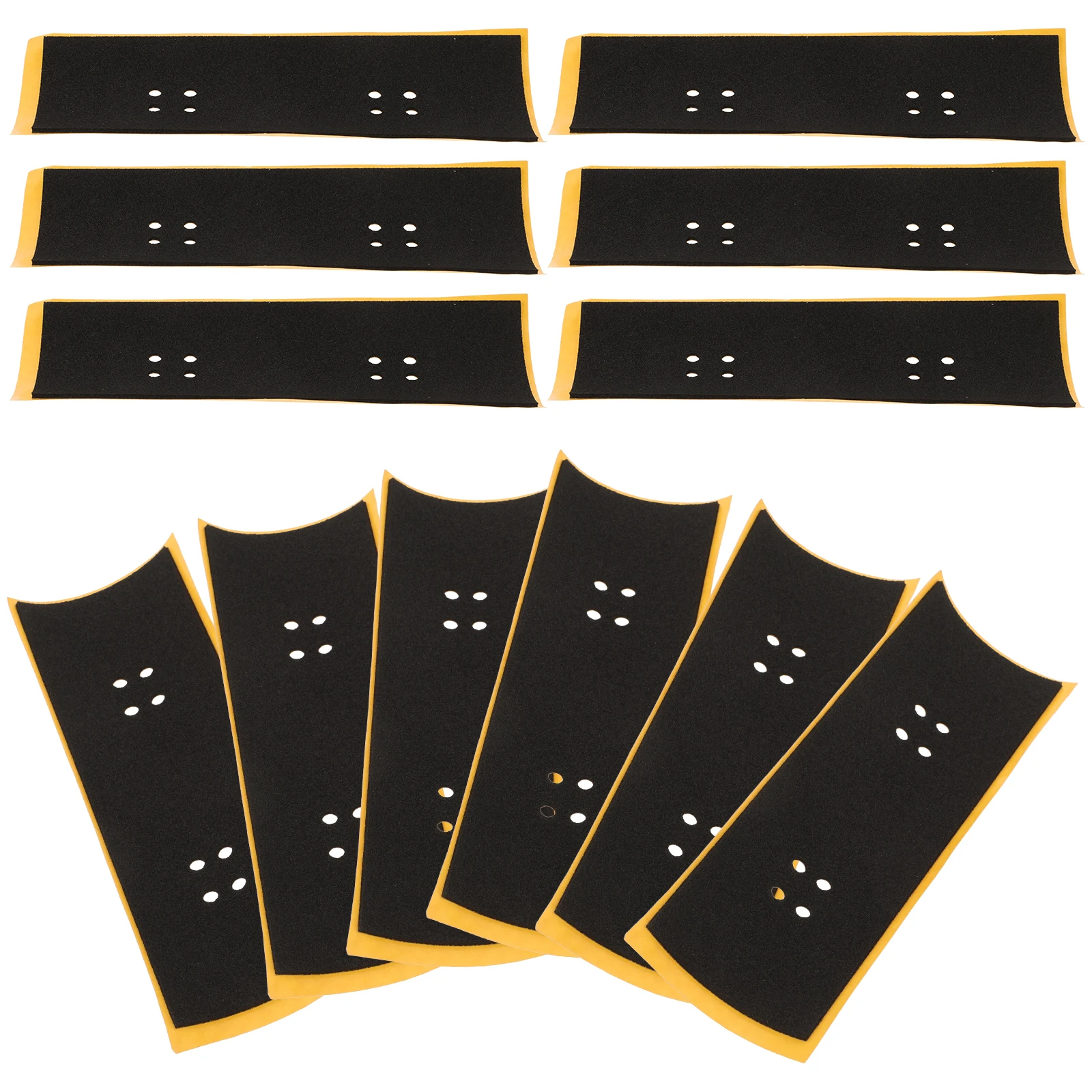 12 Stück Finger-Skateboard-Anti-Rutsch-Aufkleber Mini-Skateboards Zubehör Klebeband Griffbretter Spielzeug
