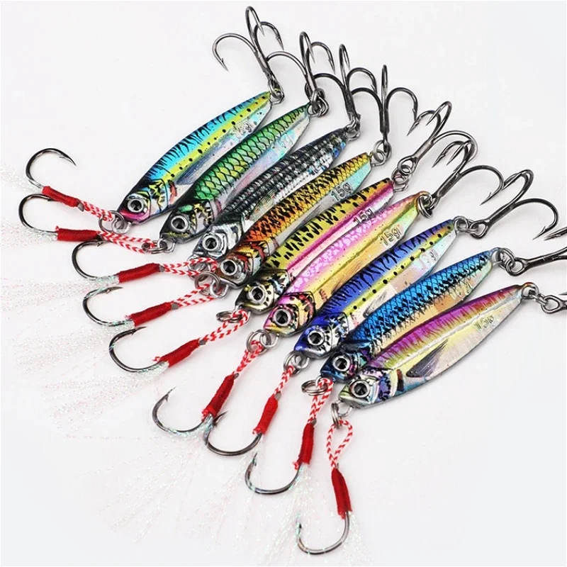 7g10g15g20g30g Jigging fishing lures metal jig jerkbait 3D printing Sardine fish bait isca artificial pesca whopper plopper bass