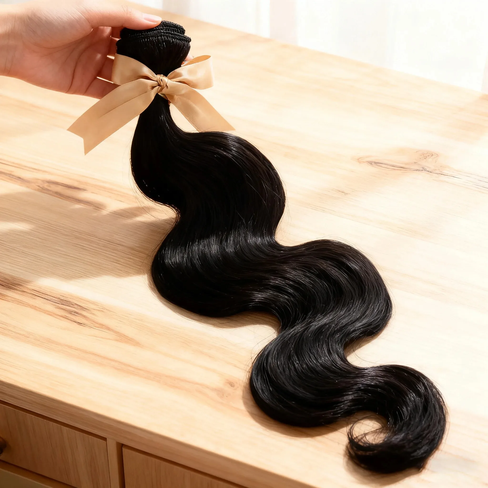 Brazilian Body Wave Human Hair Bundles Top Quality Weave Unprocessed Natural Black Extensions Remy Raw Double Weft 2/3/4 Bundle