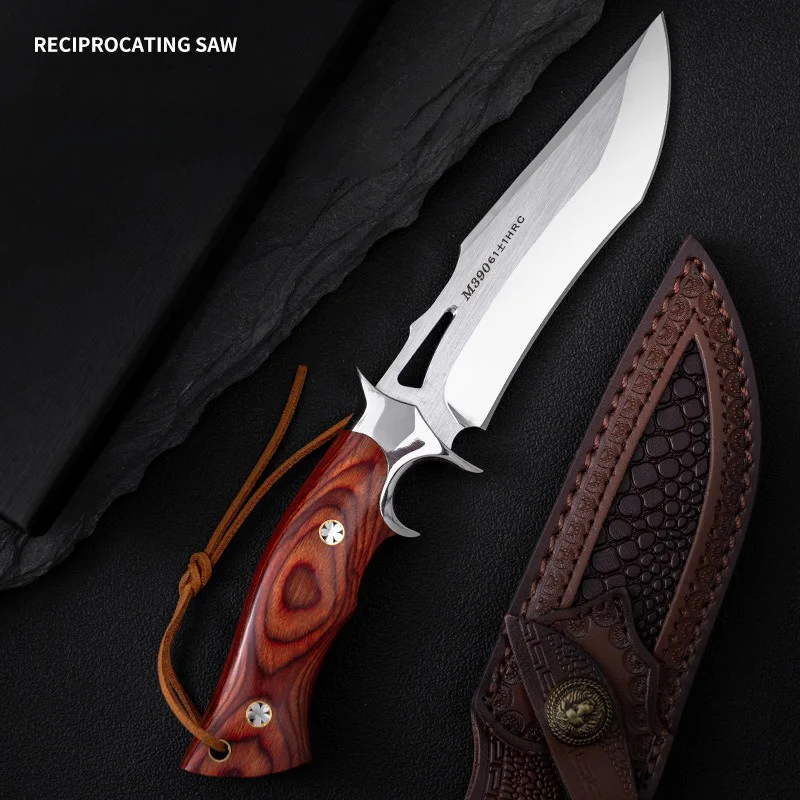 High hardness outdoor cutting knife, EDC convenient fixed blade, camping multi-purpose survival knife and hunting knife