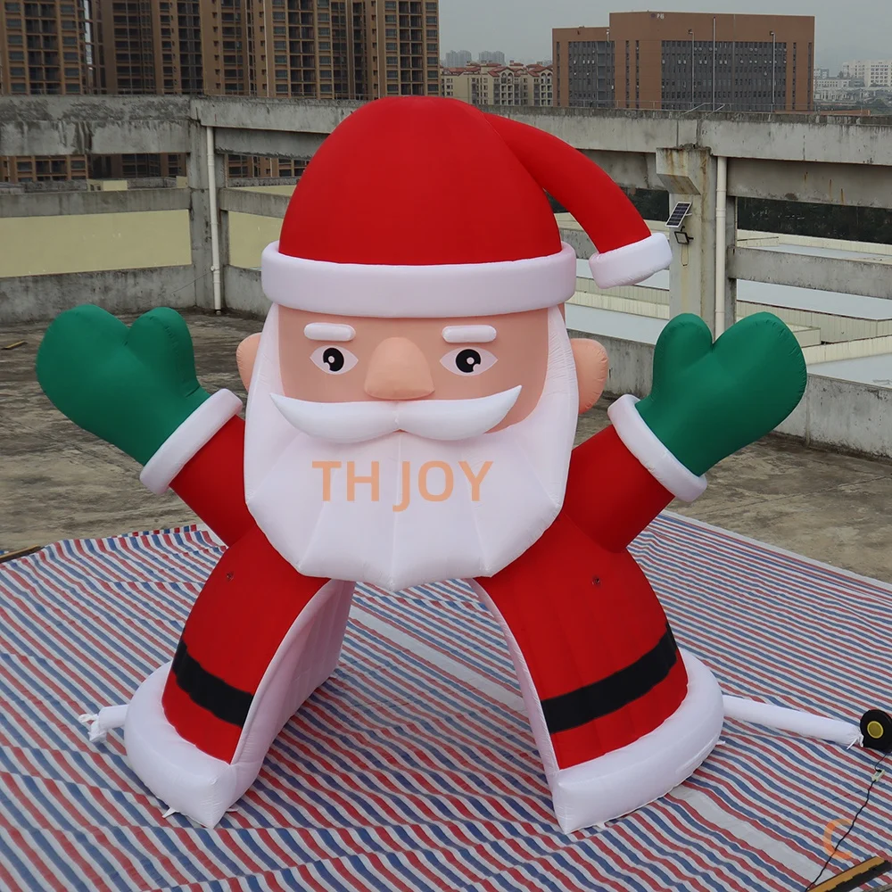 fast ship to door,6m 20ft big Inflatable Santa Archway Santa Tunnel For Christmas Decoration