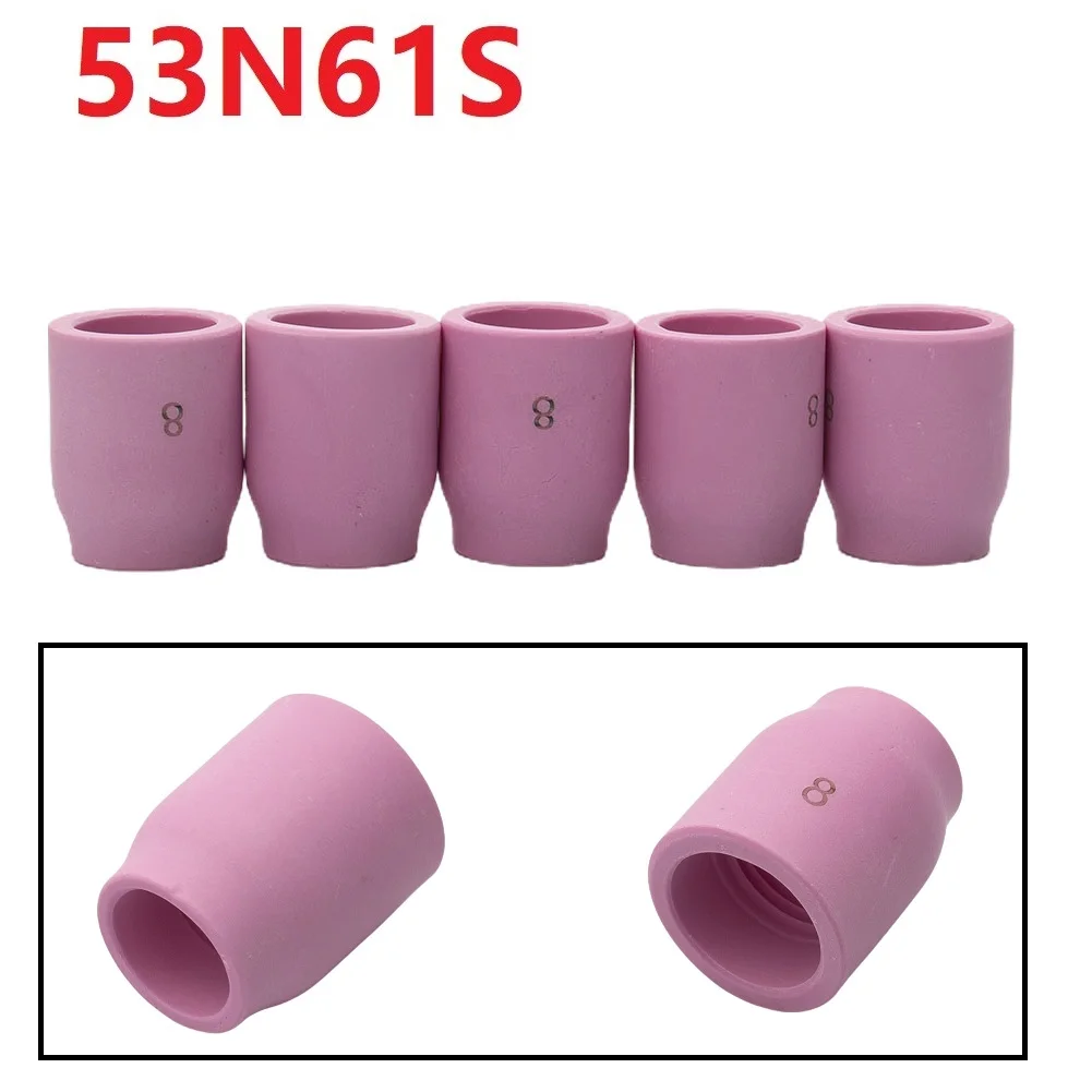 Imagem -04 - Bicos de Cerâmica para Tig Gás Lens Cup Soldagem Torch Acessórios Consumíveis Wp17 18 26 20 53n61s Pcs 255 Milímetros