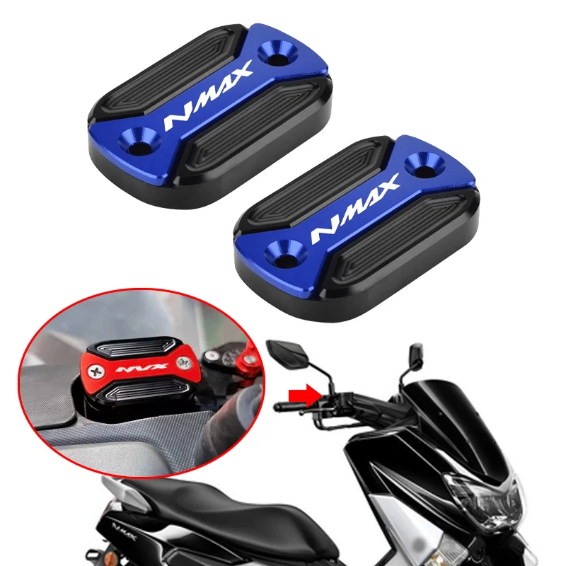 Apto para yamaha nmax125 nmax155 tampa do reservatório de fluido de freio dianteiro da motocicleta protetor nmax fluido de freio decorar tampa
