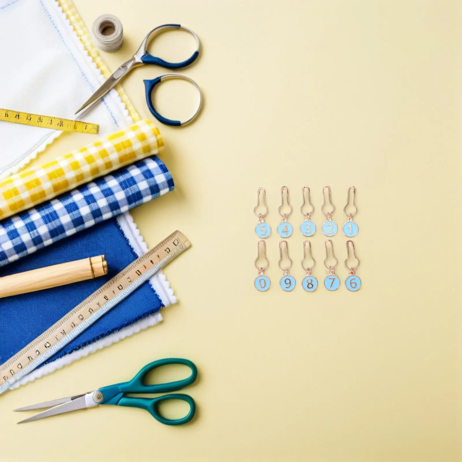 

Набор из 10 металлических маркеров-подвесок для вязания (0-9) с фиксатором, для подсчета рядов, для вязания крючком и спицами, для схем, нескользящие, ручные