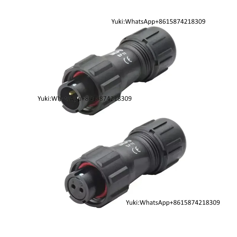 WEIPU SP11 Industrial Connectors IP68 Waterproof 2Pin 4Pin Male Aviation Plug Brass Contacts Cable Wiring Brass Female
