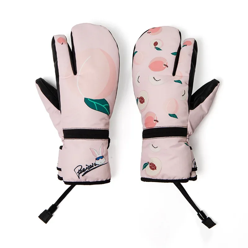 New Winter Ski Gloves Fleece Warm Men Women Outdoor Riding Snowboard Gloves Windproof Waterproof Touch Screen Skiing Mittens