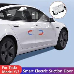 Four-door Anti-pinch Smart Automatic Electric Suction Door for Tesla Model Y 3 2016-2025 Wireless Soft Closing Automatic Lock