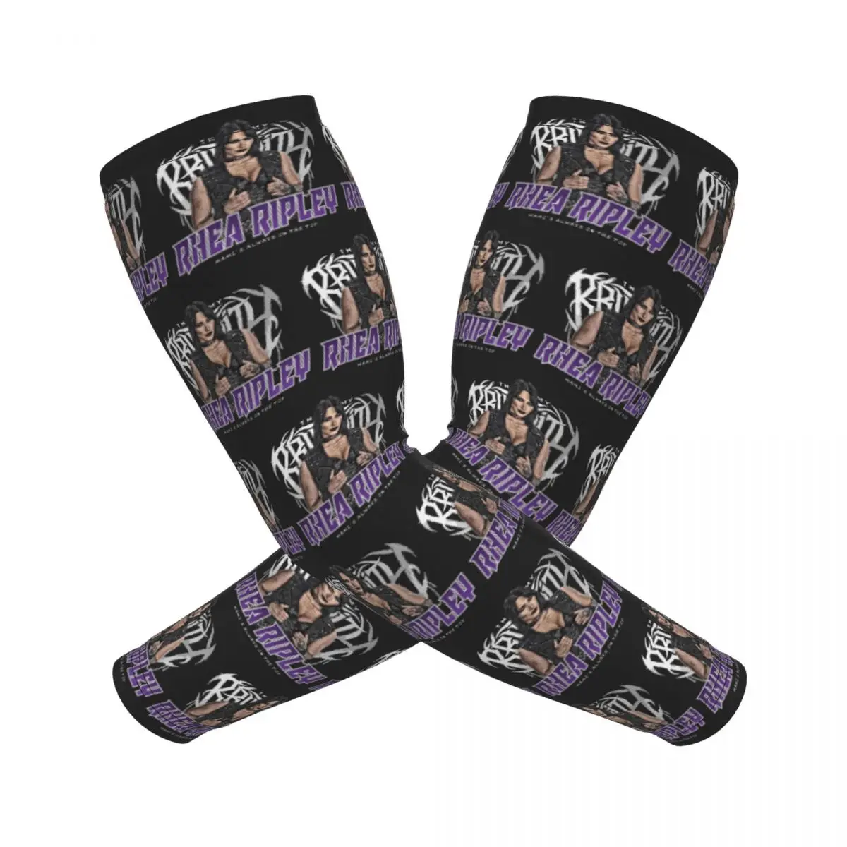 

Rhea Ripley Mami's на рукавах для мужчин и женщин, защита от солнца и ультрафиолета, накидка для татуировки, спортивное охлаждение, езда на велосипеде