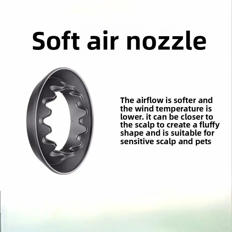 

Suitable for Leifen mini hair dryer, powerful magnetic suction nozzle, soft care for soft hair, fluffy hairdressing artifact