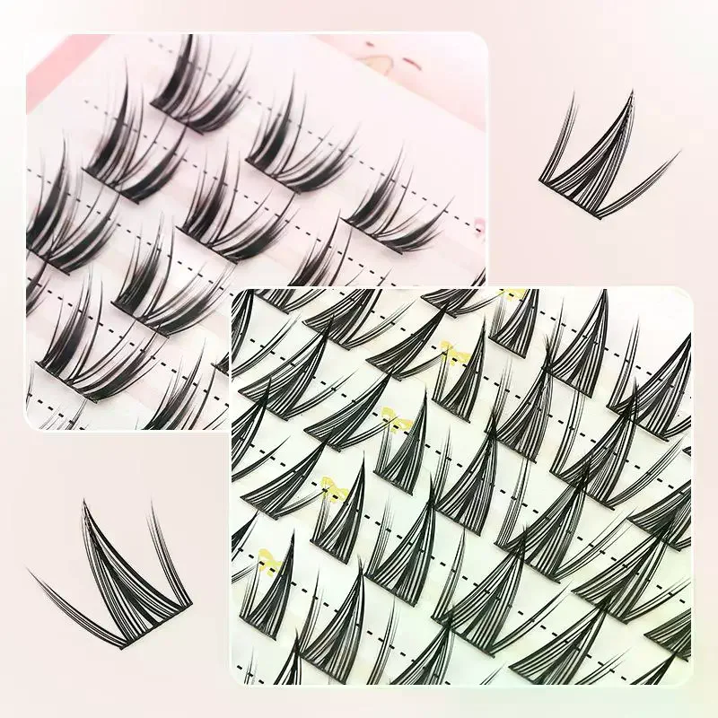 ขนตาปลอมแบบช่อ 10 แถว ขนาด 8-1 - Eyelash Extension Anime บทวิจารณ์และราคา