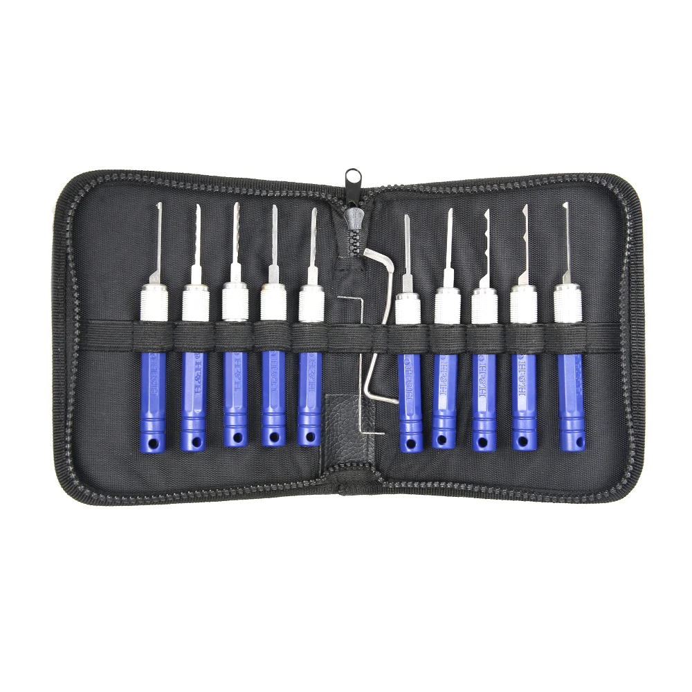 Plane Keys Opening Tool 10 Pieces Hook Set Locksmith Supplies Hardware Tools Multi-Function