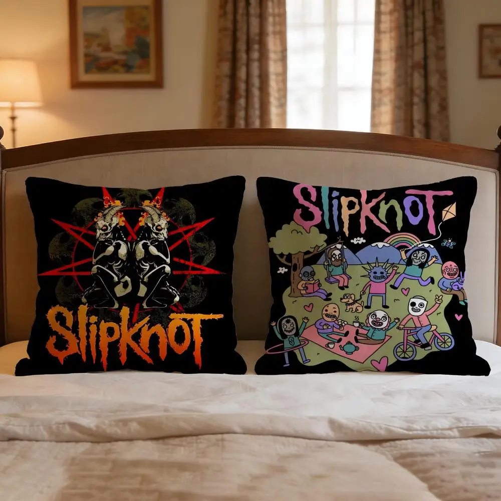 Band Slipknot Cushion Cover 4Pcs Decorative Covers Soft Cushion Case for Sofa Couch Decor 40x40 45x45 Pillowcases