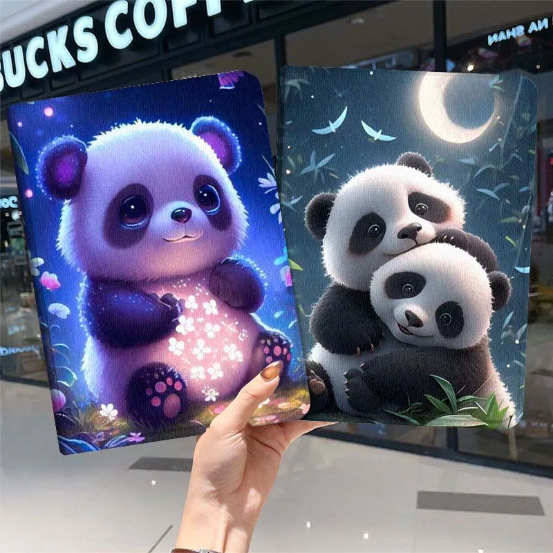 

Cartoon Cute Luminous Panda Gift For Samsung Galaxy Tab A7 A A8 A9 A11 S6 S11 10.1 10.4 10.5 Inch Lite PLus Soft Tablet Case
