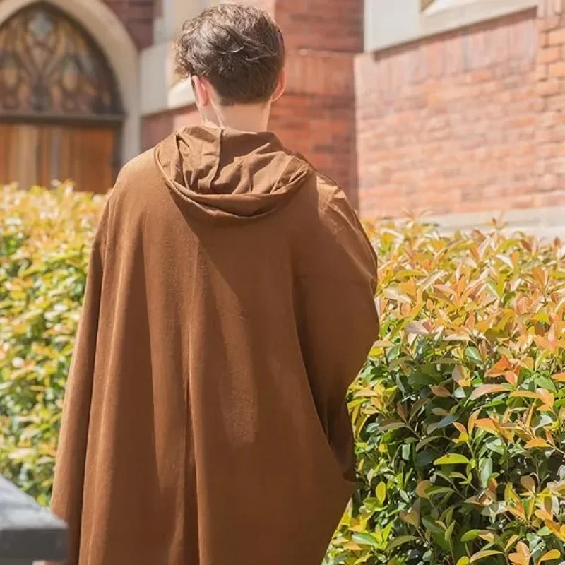 Короткая накидка унисекс для взрослых в стиле Ренессанс с капюшоном, бархатный плащ Арчера, охотник, викторианский накидка, средневековый хоббит, костюм на Хэллоуин