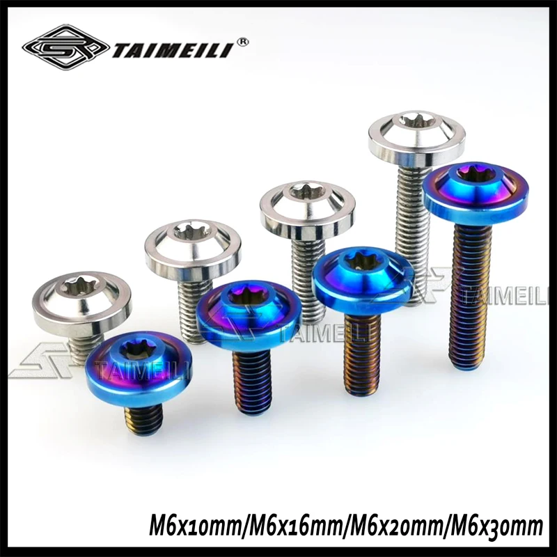 1pcs/titanium alloy butterfly umbrella head screw M6x15mmM6x16mmM6x20mmM6x30mm locomotive housing Screw