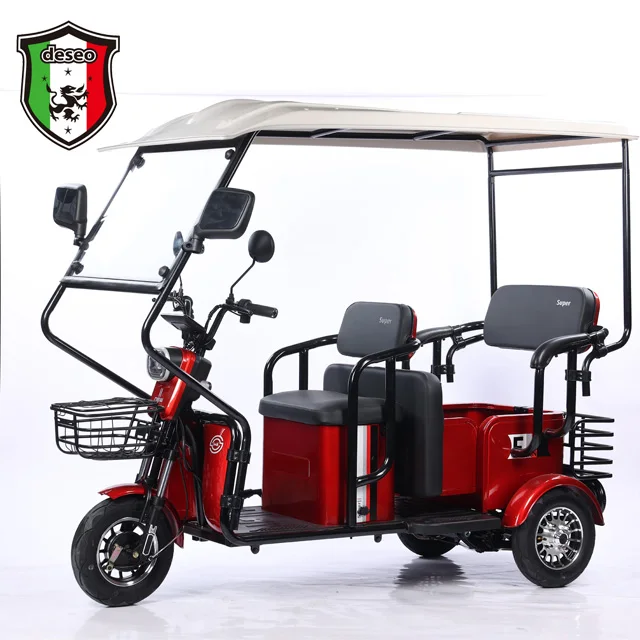 

High Quality 650W 48V 60V Electric Tricycle Customizable Passenger Electric Car Open Body Type Motorized Driving Export China