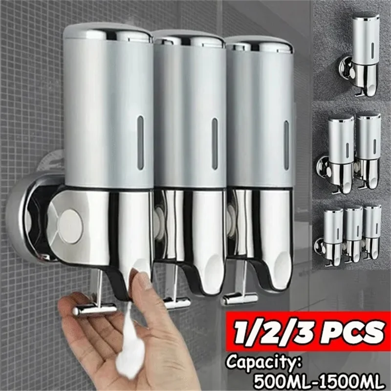 Muurmontage Badkamer Douche Shampoo Zeepapparaat Fles Dispenser Doos Handdesinfecterend Douche Vloeistof Dispenser Badkamer Accessoires