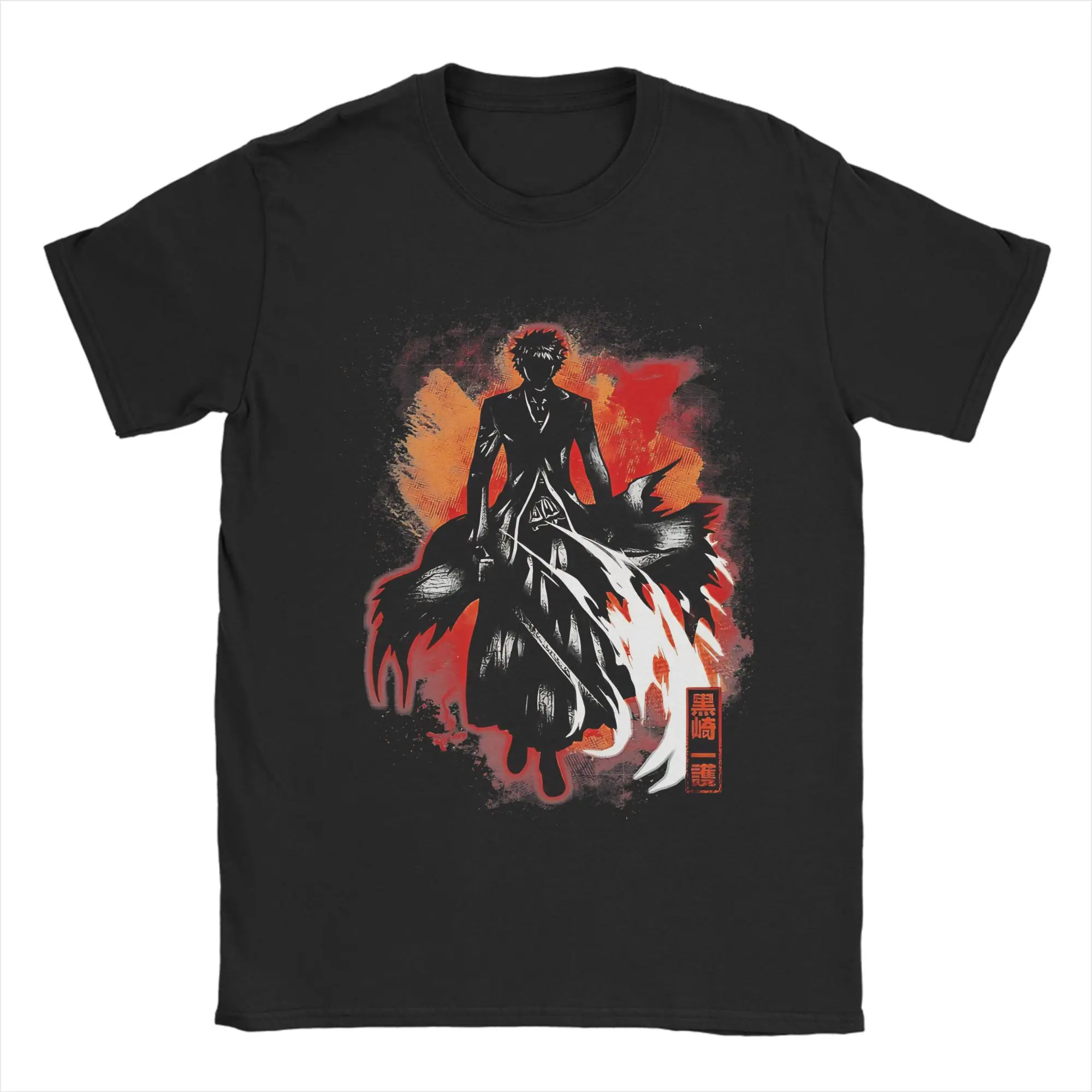 Bleachs Manga T-Shirts for Men  Leisure Cotton Tee Shirt O Neck Short Sleeve T Shirts New Arrival Tops