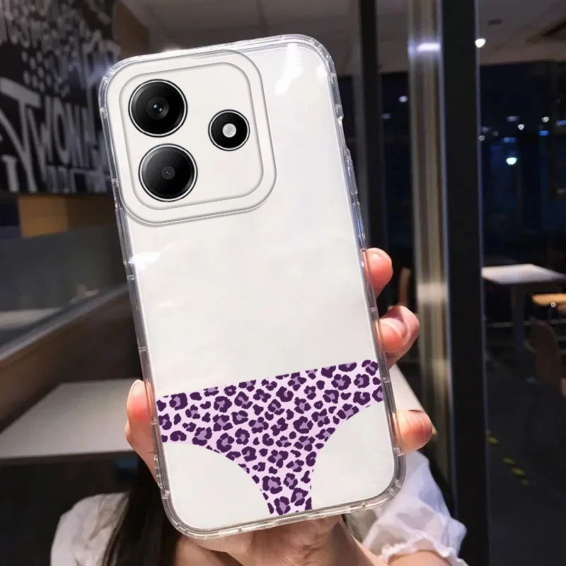 เคสโทรศัพท์ลายเสือดาวตลกๆ นุ่ม สำหรับ Xiaomi Redmi Note 12S 12 10S 11S A4 9 9S 14 Pro Plus 13 14C 13C 11