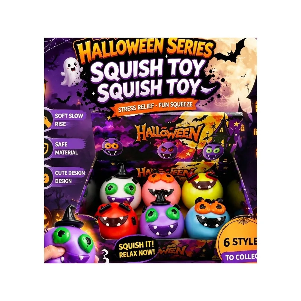 2026 New Halloween Curiosity Dog Face Changeable Soft Toy Squeezing Stress Relief DIY Pinching Toy Stress Relief Small Ornament