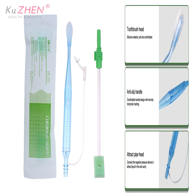 1PC Disposable Medical Toothbrush Sponge Toothbrush ICU Suction Swab Oral Care Single Use Suction Toothbrush System Oral Hygiene