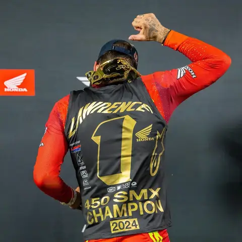 2026 슈퍼 오프로드 레이스 # 1 Jett Lawrence Jersey 남성 여성 Ken Roczen 긴 소매 오토바이 티셔츠 레트로 통기성 빠른 건조