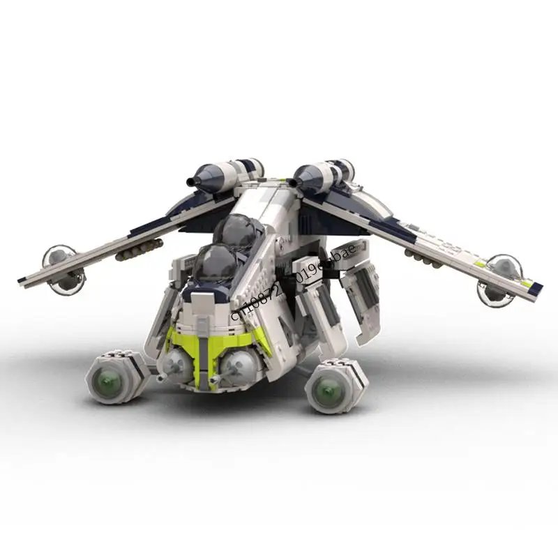 

New 1780Pcs Famous Star Battle Movie Moc Cw Plo Bro Gunship Model Diy Creative Ideas Child Toys Birthday Gifts Building Blocks