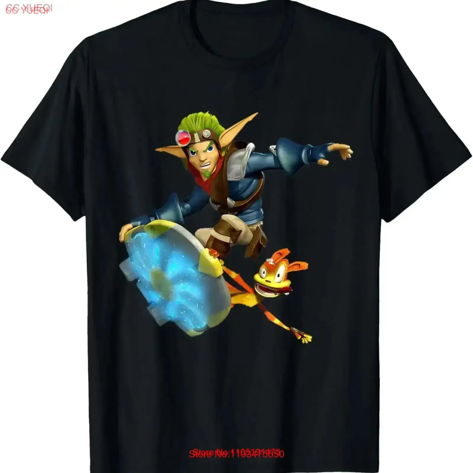 Jaks y Daxters disfraz de videojuego para chico camiseta vintage lavada elegante ropa ligeramente de diseñador moda suave vintage homme