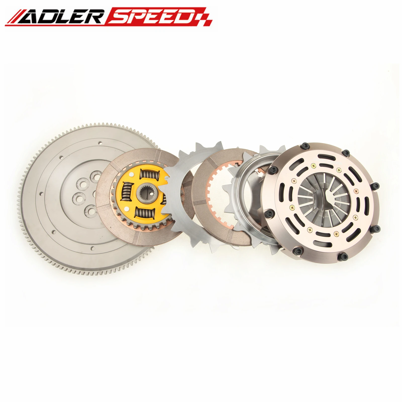 ADLERSPEED SPRUNG TWIN DISC CLUTCH FOR LANCER EVOLUTION 4 5 6 7 8 9 STANDARD WT