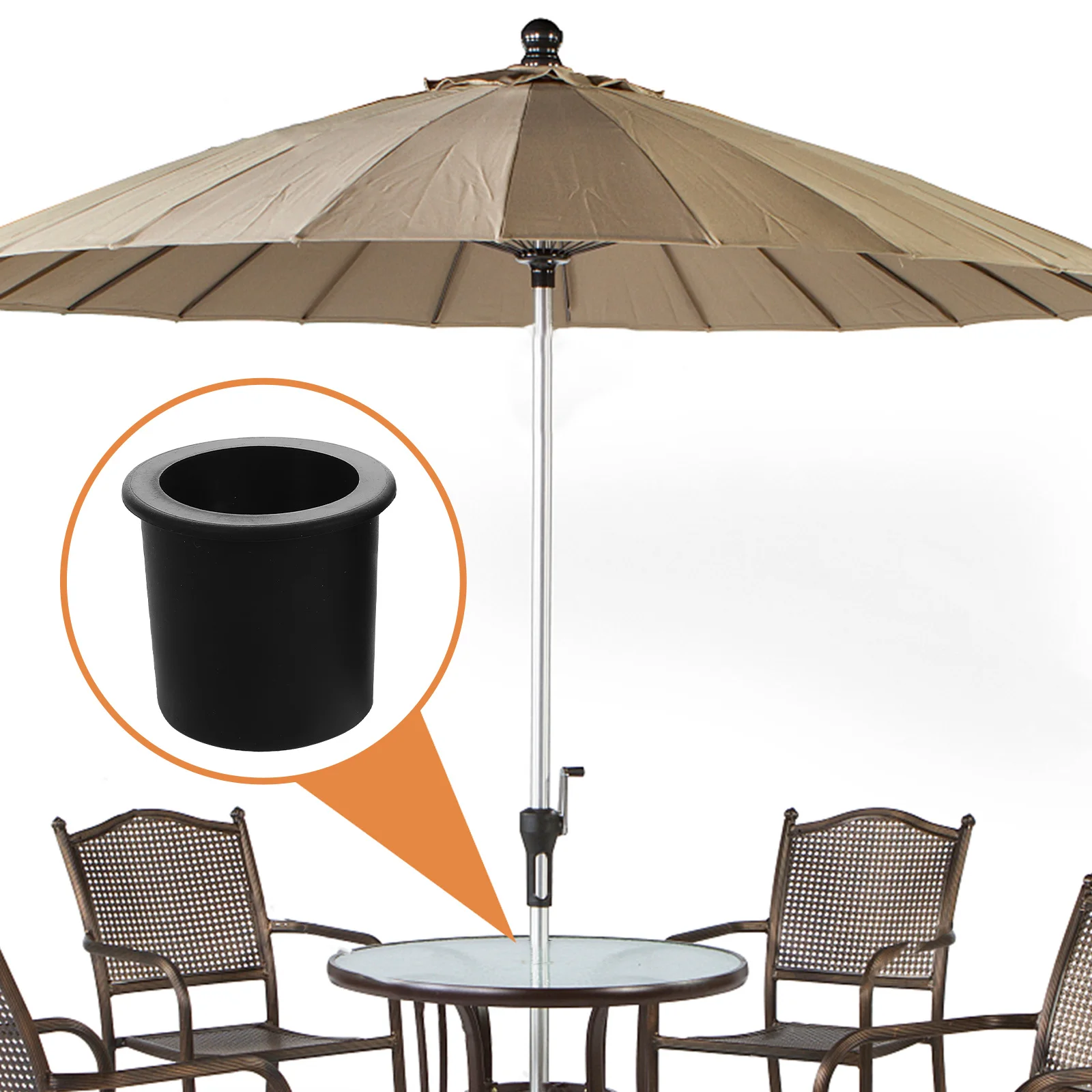 

2 Pcs Patio Umbrella Hole Kit Umbrellas for Rain Silica Gel General Fixation Plug