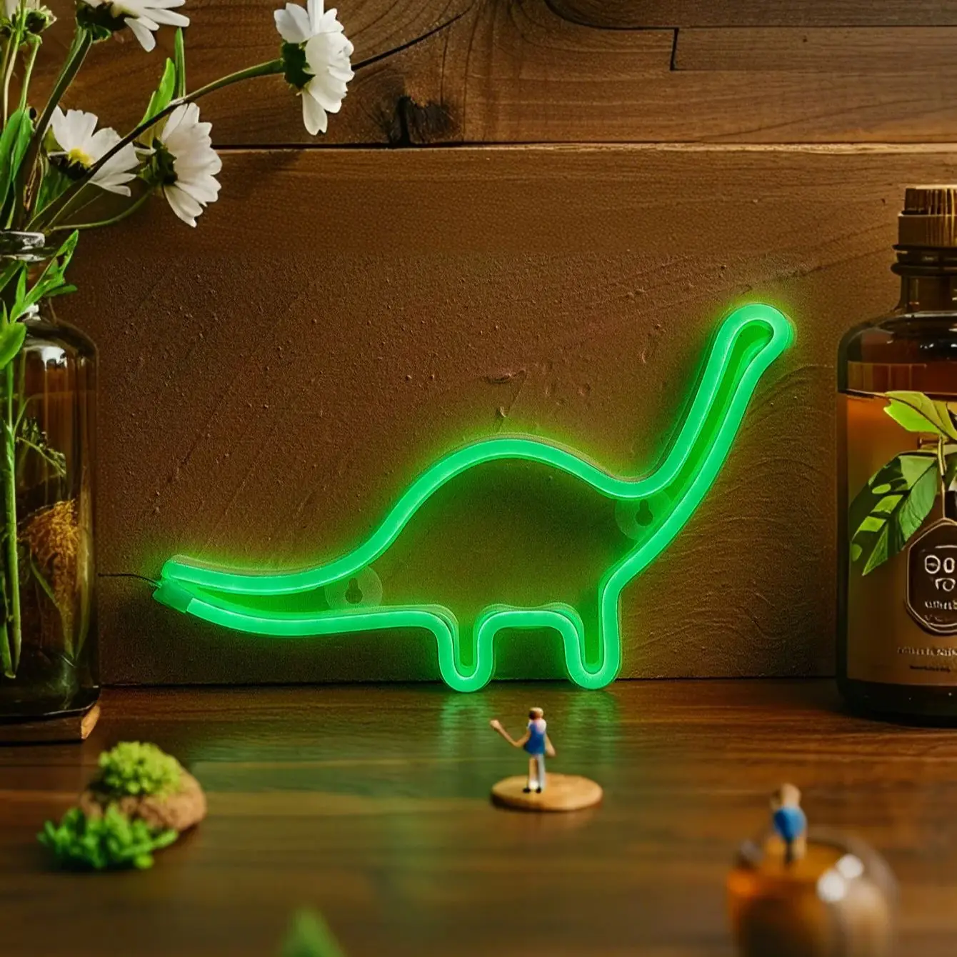 

Chi-buy светодиодный неоновый динозавр с длинной шеей, питание от USB, неоновые вывески, декоративные лампы, знаки, подарок на день рождения, настенное искусство для спальни, комнаты, бара, магазина