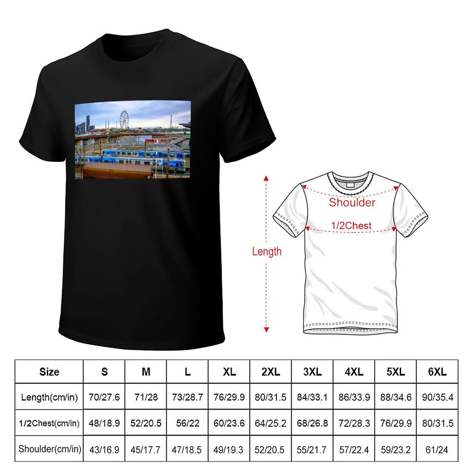 Busy North Melbourne Station - Melbourne, Victoria T-Shirt Holiday Party T-Shirt for Men