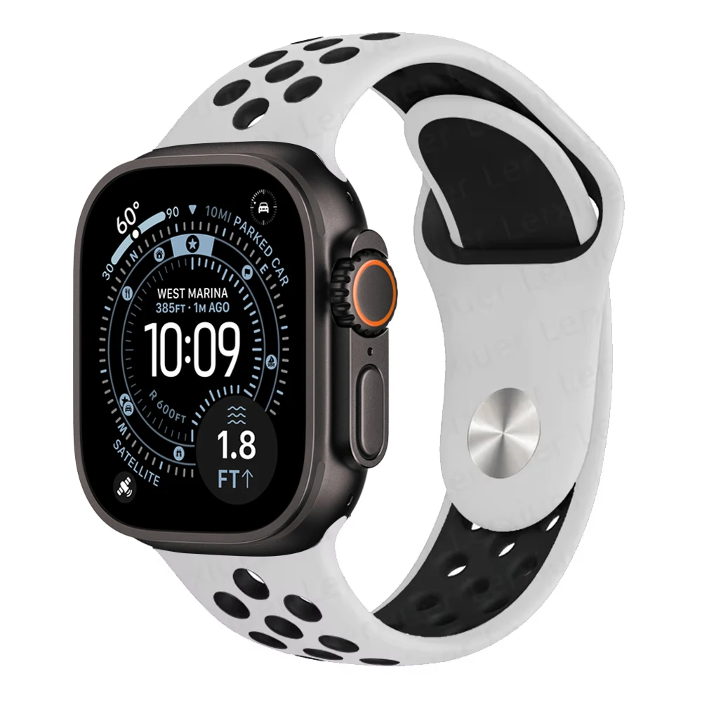 حزام رسمي لساعة أبل العصابات 11 42 مللي متر 46 مللي متر 44 مللي متر 41 مللي متر 40 مللي متر 45 مللي متر سيليكون سوار iWatch 10 9 8 7 6 5 SE 3 Ultra 3 2 49 مللي متر #2