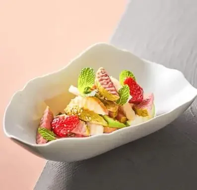 

Creative Ceramic Dinner Bowl Home Furnishing Irregular Shaped Tableware Salad Bowls Restaurant Special Tableware Dessert Plate