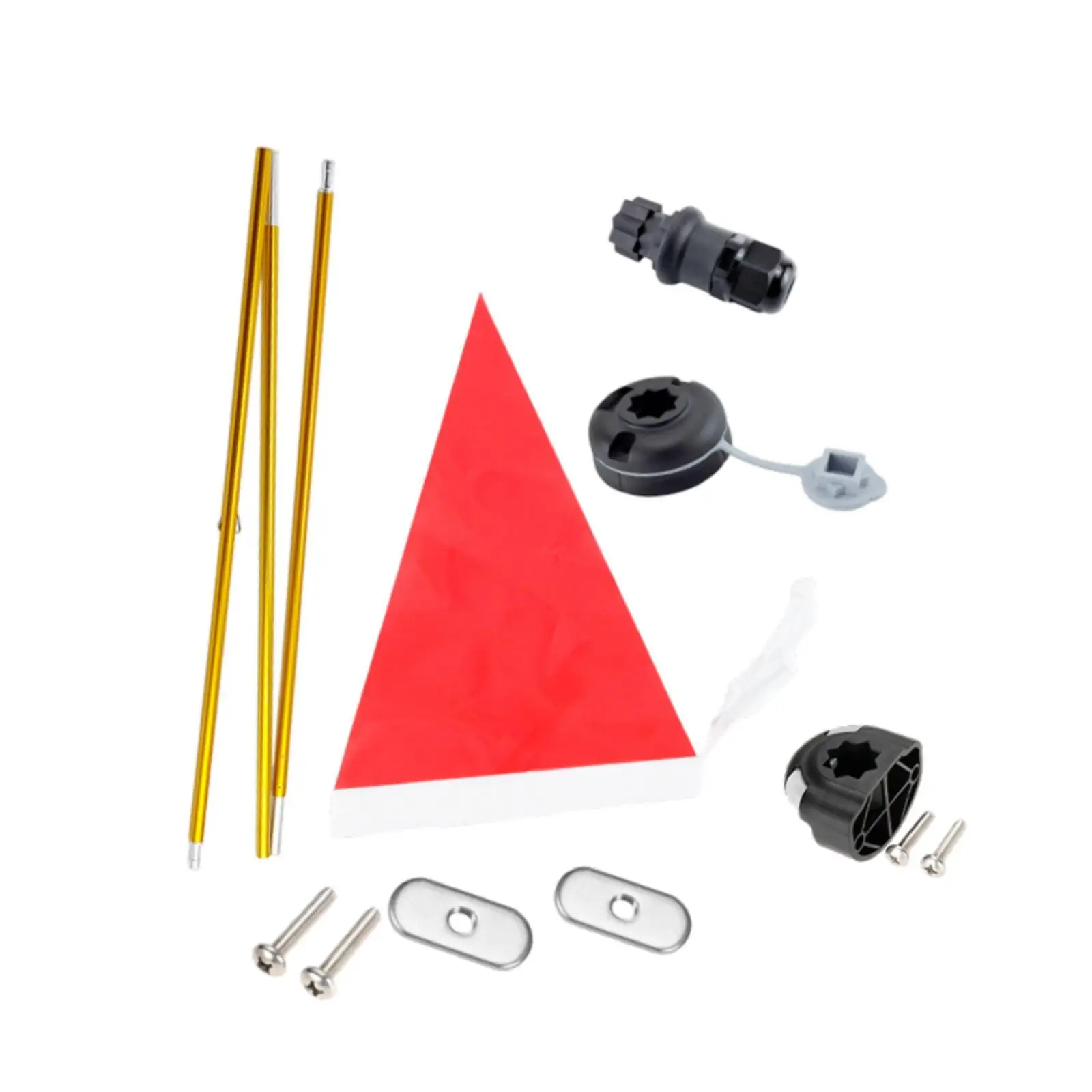 

Комплект для крепления сигнального флага для каяка: портативное крепление из алюминиевого сплава с высокой видимостью и основанием для крепления для надувных лодок, каноэ, каякинга, яхт