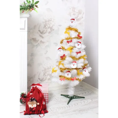 Use At Market 90 cm Economical Christmas White Pine Tree Set 1