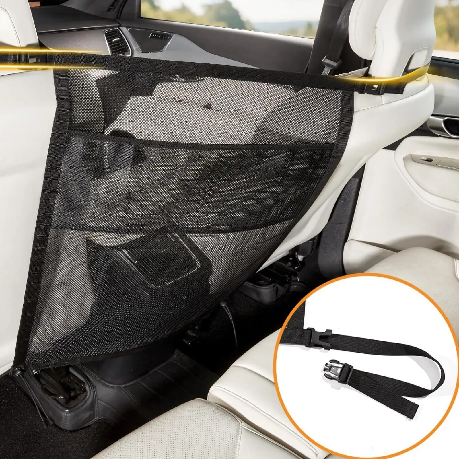 Car Pet Divider Net Thickened Dog Car Divider Abrasion-Resistant Resistant