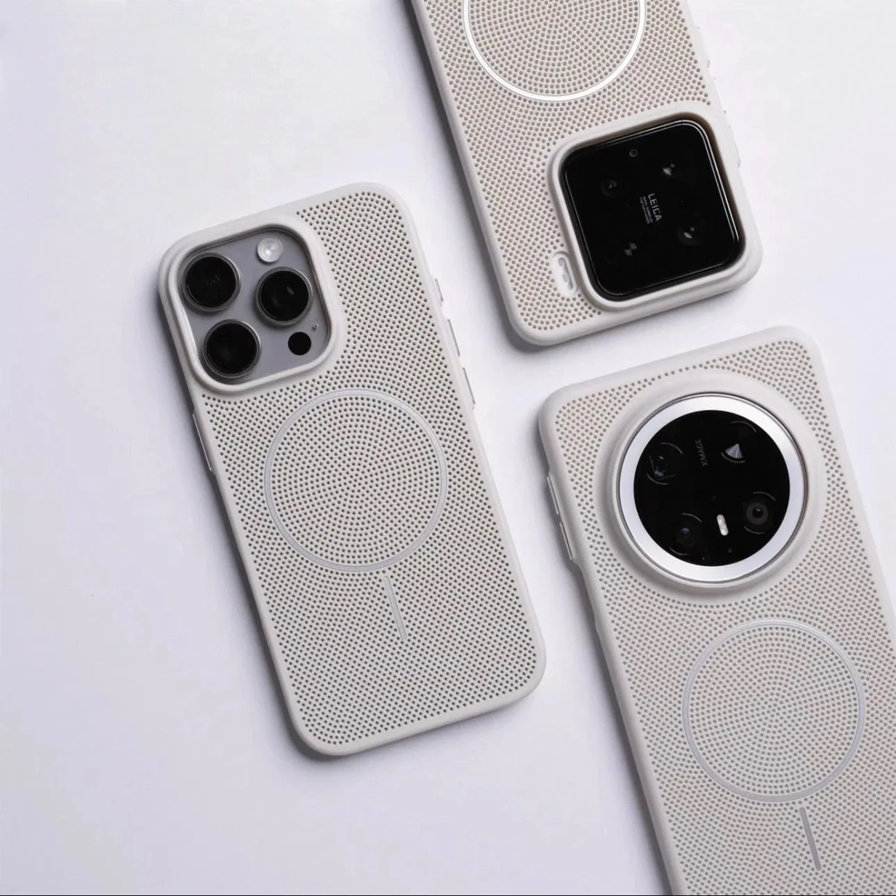 Luxury Cooling Mesh Breathable For Magsafe Magnetic Case For iPhone 16 15 14 13 12 11 Pro Max Plus Wireless Charging Hard Cover