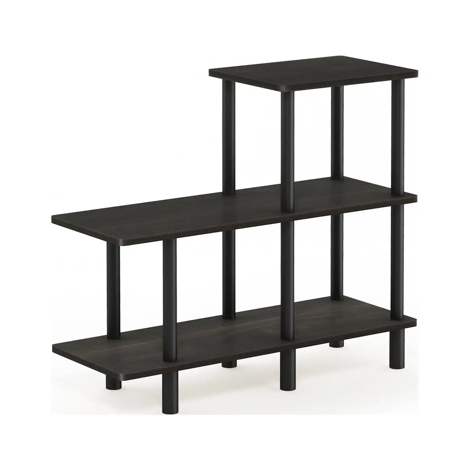 

Furinno 31.5"W x 11.61"D x 27.83"H 3-Shelf Freestanding Shelves, Espresso and Black