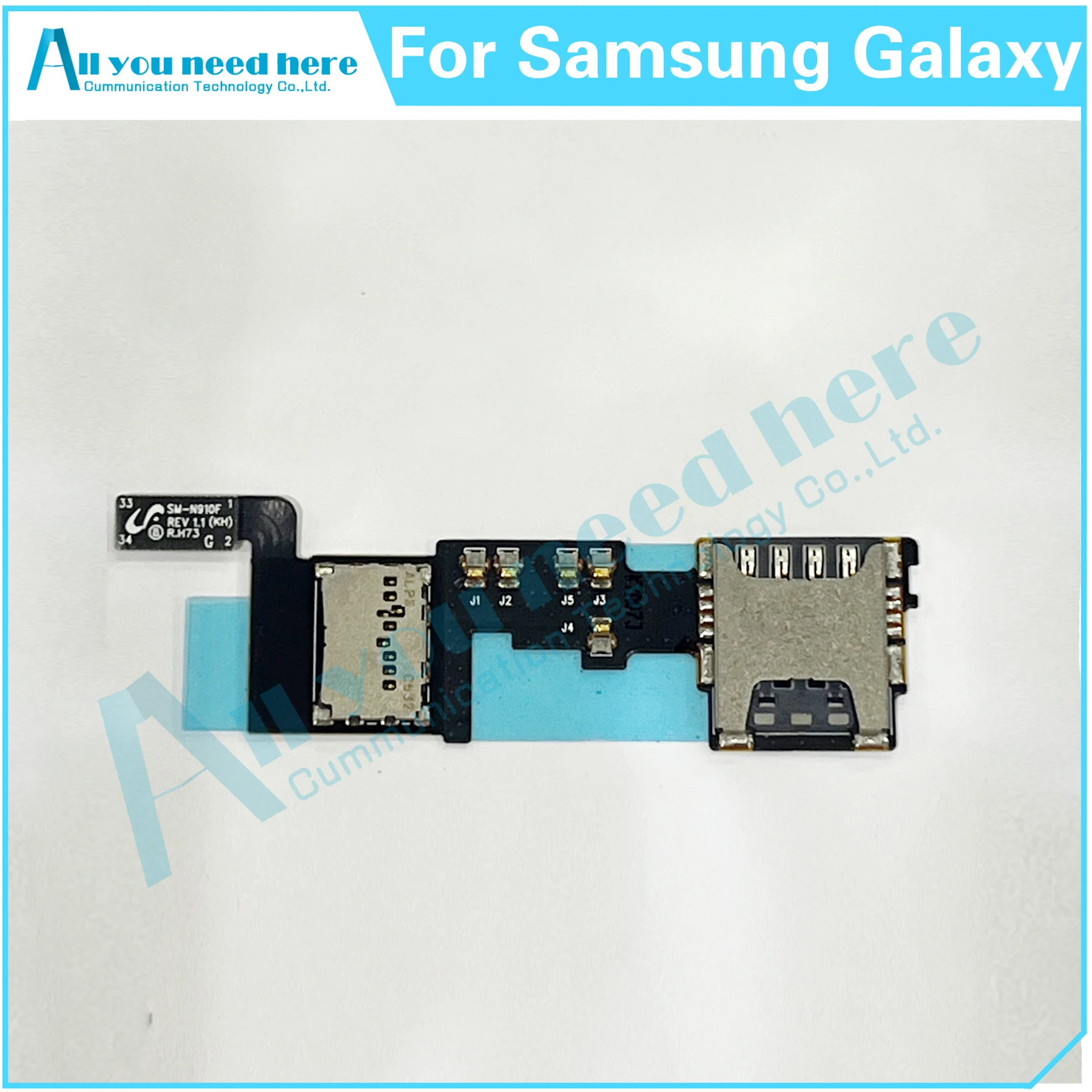 For Samsung Galaxy Note 4 SM-N910F N910F SIM Card Tray Reader Flex Cable Memory Read SD Card Holder Connector Inner Replacement