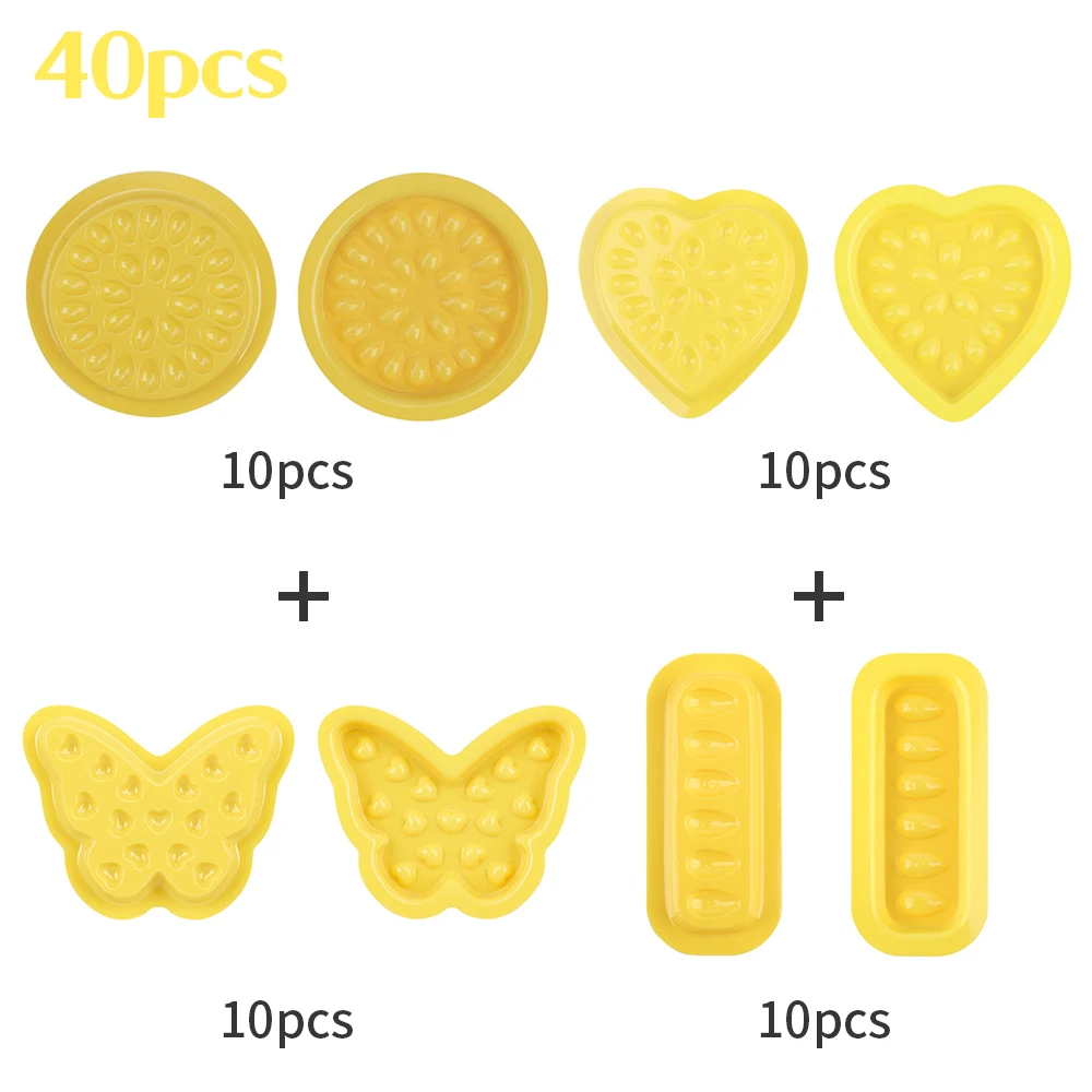 40/80 stücke Wimpern Kleber Halter Tablett Wimpern Verlängerung Lash Lifting Liefert Zubehör Make-Up-Tool Einweg Kleber Halter Tablett – Detail 15