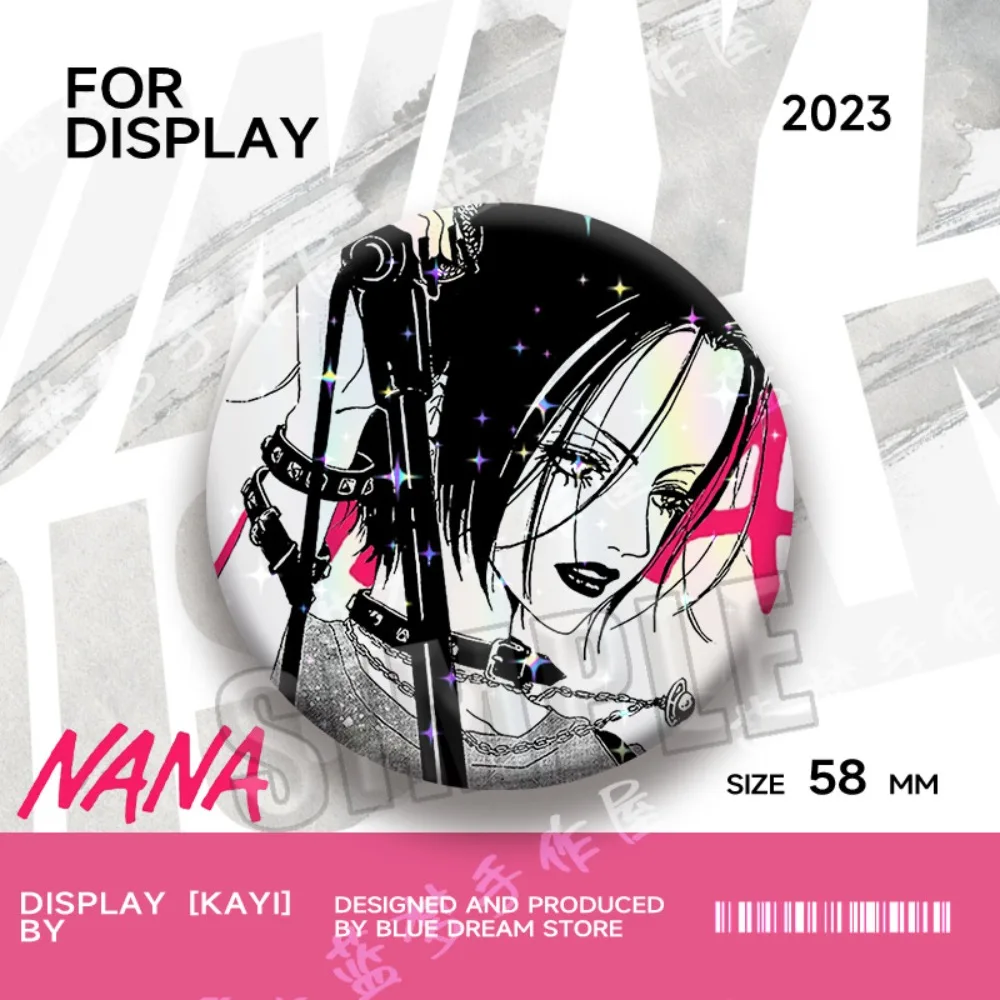 Anime Character  Nana Osaki Pins Peripheral Cosplay Badges for Fans Collection Bag Accessories Backpack Decorations Brooch Gifts view 3